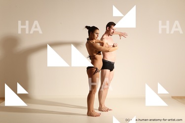 Underwear Woman - Man Athletic Dancing Dynamic poses Academic