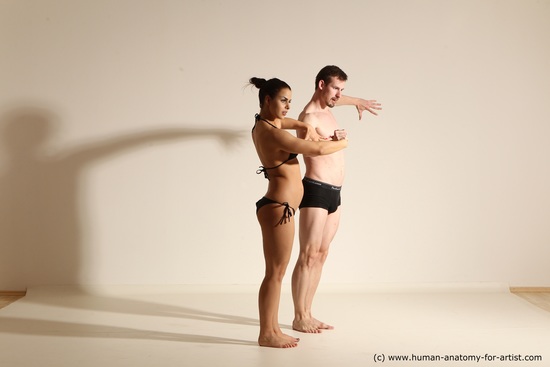 Underwear Woman - Man Athletic Dancing Dynamic poses Academic