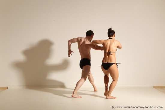 Underwear Woman - Man Athletic Dancing Dynamic poses Academic