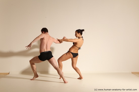 Underwear Woman - Man Athletic Dancing Dynamic poses Academic