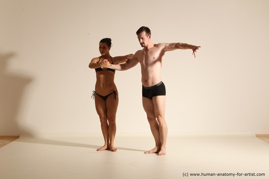 Underwear Woman - Man Athletic Dancing Dynamic poses Academic