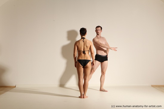 Underwear Woman - Man Athletic Dancing Dynamic poses Academic