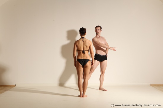 Underwear Woman - Man Athletic Dancing Dynamic poses Academic