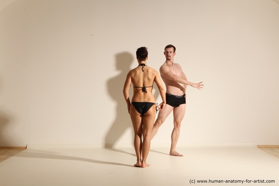 Underwear Woman - Man Athletic Dancing Dynamic poses Academic