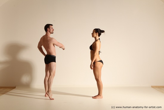 Underwear Woman - Man Athletic Dancing Dynamic poses Academic