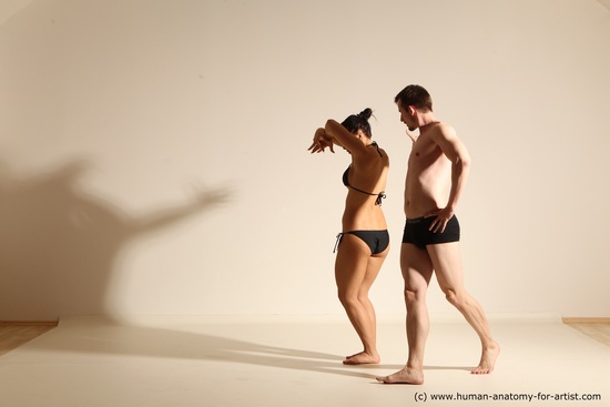 Underwear Woman - Man Athletic Dancing Dynamic poses Academic