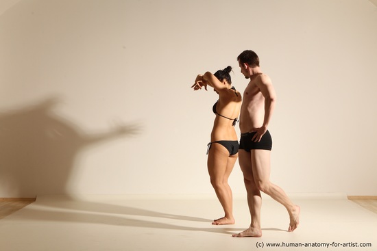 Underwear Woman - Man Athletic Dancing Dynamic poses Academic