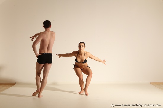 Underwear Woman - Man Athletic Dancing Dynamic poses Academic