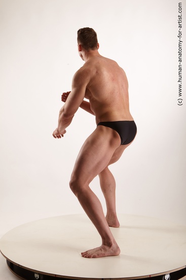 Underwear Man White Standing poses - ALL Muscular Short Brown Standing poses - simple Standard Photoshoot Academic