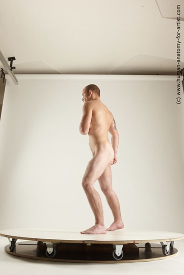 Nude Man White Sitting poses - simple Slim Short Brown Sitting poses - ALL Multi angles poses Realistic