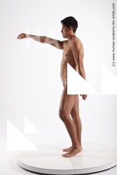 Nude Man Another Standing poses - ALL Slim Short Black Standing poses - simple Standard Photoshoot Realistic