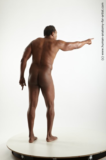 Nude Man Black Standing poses - ALL Average Short Black Standing poses - simple Standard Photoshoot Realistic