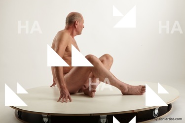 Nude Man White Chubby Short Grey Standard Photoshoot Realistic