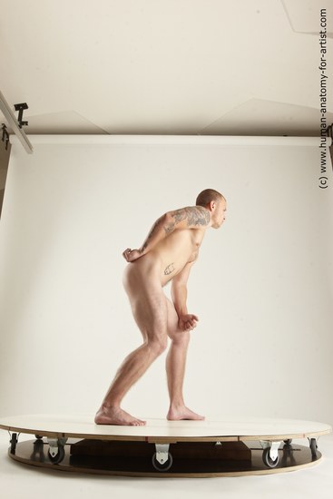 Nude Man White Standing poses - ALL Slim Short Brown Standing poses - simple Multi angles poses Realistic