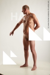 Nude Man White Standing poses - ALL Chubby Short Grey Standing poses - simple Standard Photoshoot Realistic