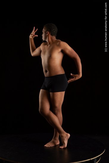 Underwear Man Black Standing poses - ALL Average Short Black Standing poses - simple Standard Photoshoot Academic