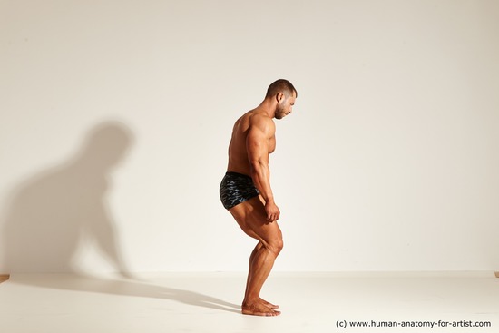 Underwear Gymnastic poses Man White Standing poses - ALL Muscular Short Brown Standing poses - simple Dynamic poses Academic