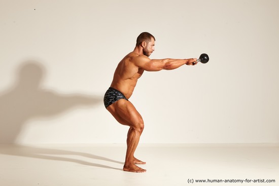 Underwear Gymnastic poses Man White Standing poses - ALL Muscular Short Brown Standing poses - simple Dynamic poses Academic