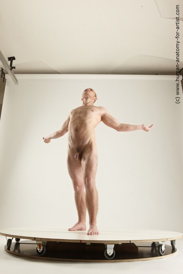 Nude Man White Standing poses - ALL Slim Short Brown Standing poses - simple Multi angles poses Realistic