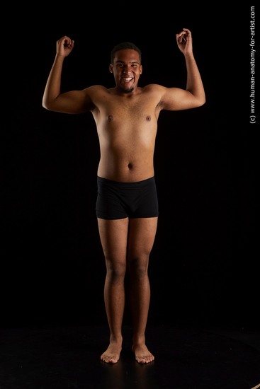 Underwear Man Black Standing poses - ALL Average Short Black Standing poses - simple Standard Photoshoot Academic