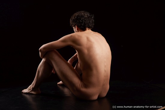 Nude Man Another Sitting poses - simple Slim Medium Black Sitting poses - ALL Standard Photoshoot Realistic