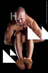 Nude Man White Muscular Short Brown Standard Photoshoot Realistic