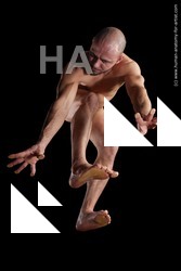 Nude Man White Muscular Short Brown Standard Photoshoot Realistic