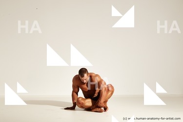 Underwear Man Dynamic poses Academic