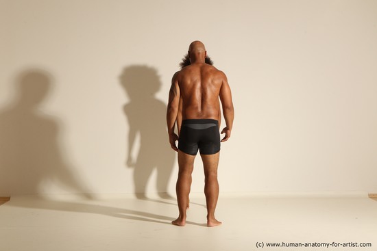 Underwear Woman - Man Black Dynamic poses Academic