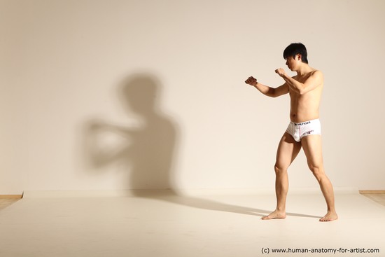 Underwear Man Dynamic poses Academic