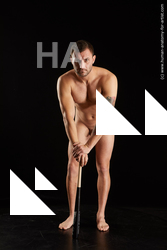 Nude Man White Slim Short Black Standard Photoshoot Realistic