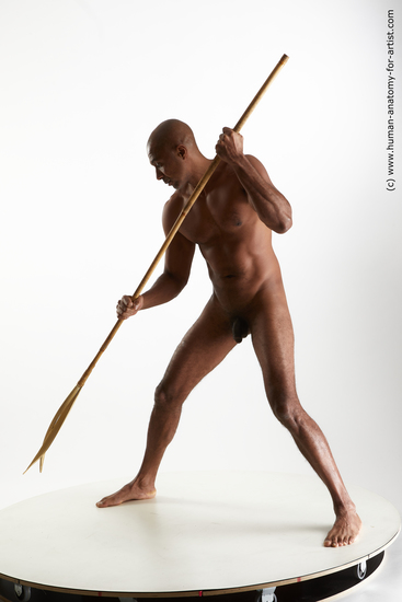 Nude Man Black Standing poses - ALL Slim Bald Standing poses - simple Standard Photoshoot Realistic