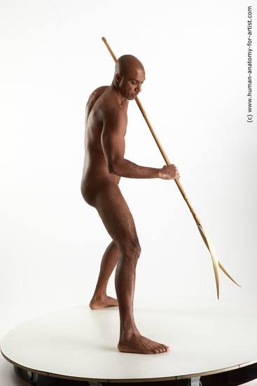 Nude Man Black Standing poses - ALL Slim Bald Standing poses - simple Standard Photoshoot Realistic