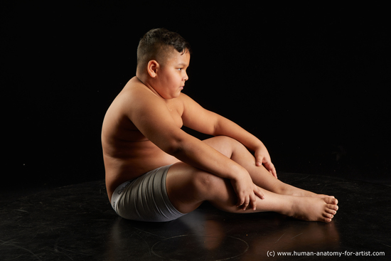 Underwear Man White Sitting poses - simple Overweight Short Black Sitting poses - ALL Standard Photoshoot  Academic