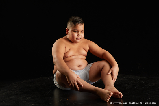 Underwear Man White Sitting poses - simple Overweight Short Black Sitting poses - ALL Standard Photoshoot  Academic