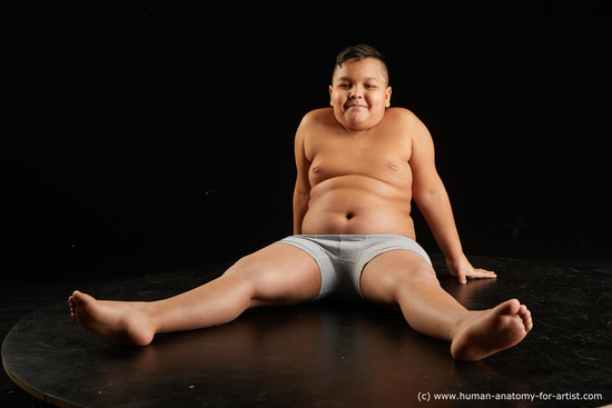 Underwear Man White Sitting poses - simple Overweight Short Black Sitting poses - ALL Standard Photoshoot  Academic