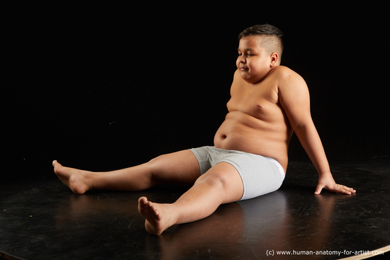 Underwear Man White Sitting poses - simple Overweight Short Black Sitting poses - ALL Standard Photoshoot  Academic