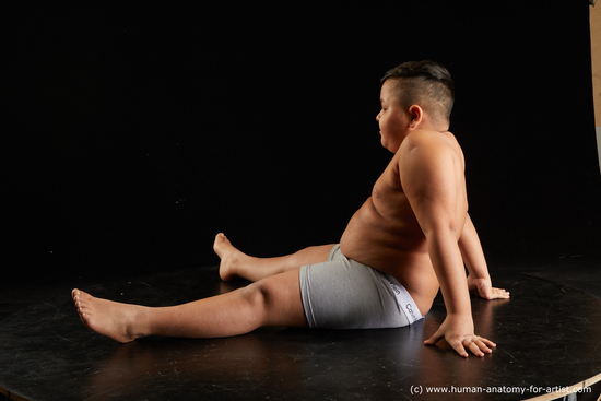 Underwear Man White Sitting poses - simple Overweight Short Black Sitting poses - ALL Standard Photoshoot  Academic