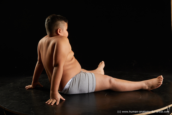 Underwear Man White Sitting poses - simple Overweight Short Black Sitting poses - ALL Standard Photoshoot  Academic