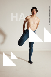 Sportswear Gymnastic poses Man White Athletic Short Brown Dancing Dynamic poses Academic