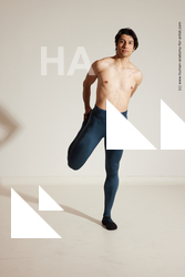 Sportswear Gymnastic poses Man White Athletic Short Brown Dancing Dynamic poses Academic