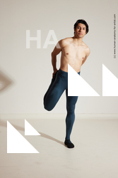 Sportswear Gymnastic poses Man White Athletic Short Brown Dancing Dynamic poses Academic