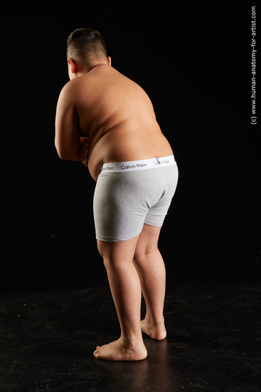 Underwear Man White Standing poses - ALL Overweight Short Black Standing poses - simple Standard Photoshoot  Academic