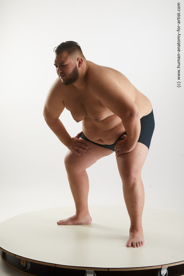 Underwear Man White Overweight Short Black Standard Photoshoot Academic