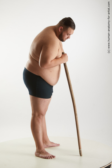 Underwear Man White Standing poses - ALL Overweight Short Black Standing poses - simple Standard Photoshoot Academic