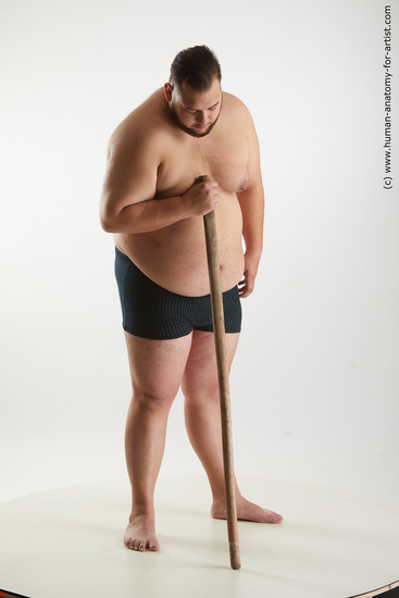 Underwear Man White Standing poses - ALL Overweight Short Black Standing poses - simple Standard Photoshoot Academic