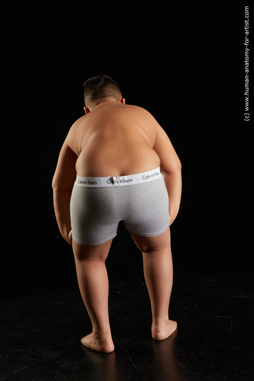 Underwear Man White Standing poses - ALL Overweight Short Black Standing poses - simple Standard Photoshoot  Academic