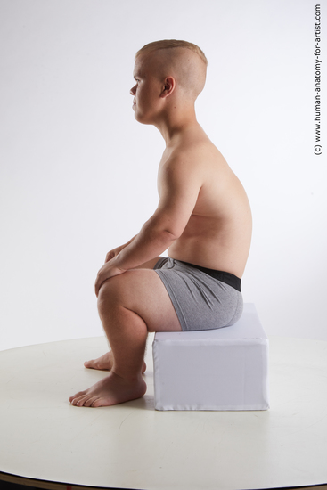 Underwear Man White Sitting poses - simple Average Short Brown Sitting poses - ALL Standard Photoshoot Academic