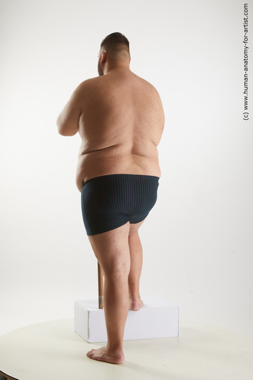 Underwear Man White Standing poses - ALL Overweight Short Black Standing poses - simple Standard Photoshoot Academic