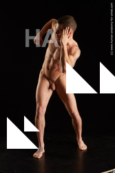Nude Man White Standing poses - ALL Athletic Short Brown Standing poses - simple Standard Photoshoot Realistic
